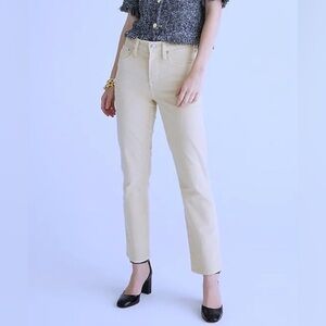 J. Crew Cream Straight Leg Pants